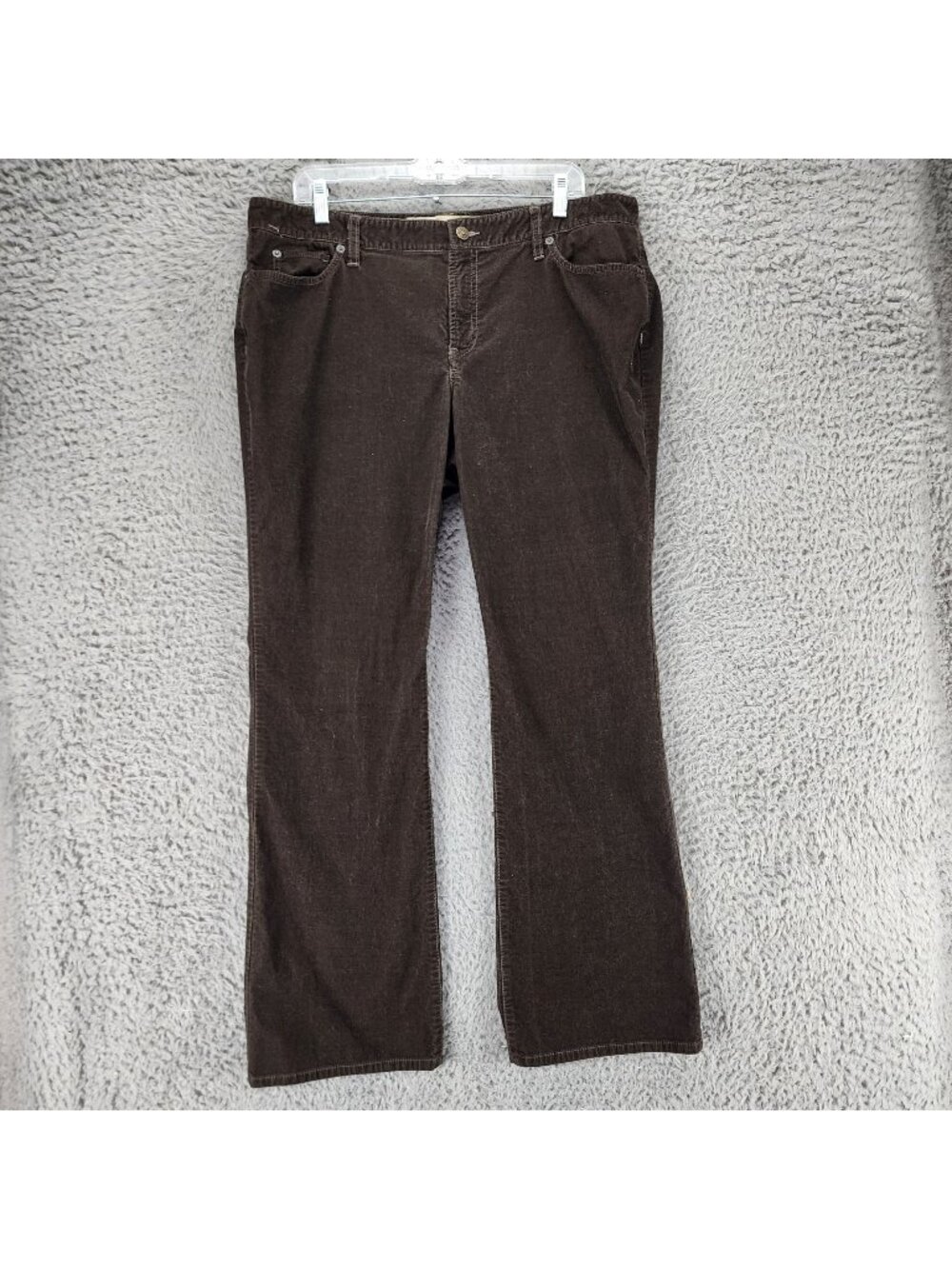 Loft Jeans Womens 16 Brown Corduroy Stretch Curvy Boot *Read*